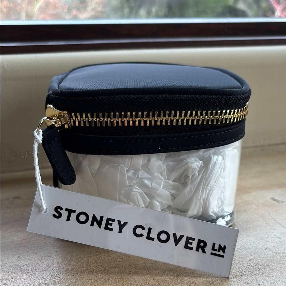 Stoney Clover lane mini open top pouch in black noir